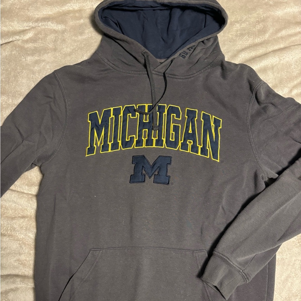 Grey Michigan Hoodie